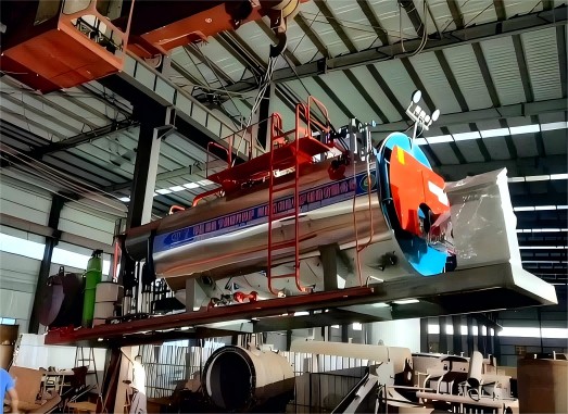 出口馬來西亞2噸臥式燃油氣蒸汽鍋爐(撬裝一體化)